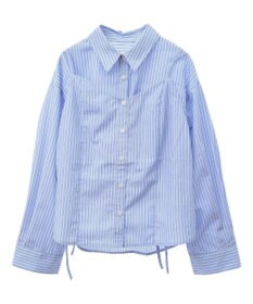 earth music&ecology Ｓｅｔ２点　ドロストショートシャツ＋キャミブラウス