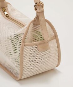 TOPKAPI 【TREASURE TOPKAPI】プリント 巾着バッグ付き メッシュ ワンハンドルバッグ