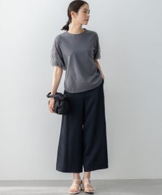 組曲 L 【WEB限定】チュールポンチドッキング Tシャツ