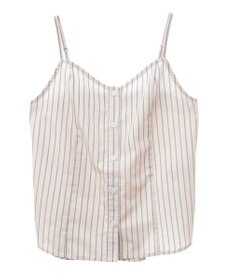 earth music&ecology Ｓｅｔ２点　ドロストショートシャツ＋キャミブラウス