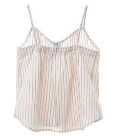 earth music&ecology Ｓｅｔ２点　ドロストショートシャツ＋キャミブラウス