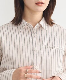 earth music&ecology Ｓｅｔ２点　ドロストショートシャツ＋キャミブラウス