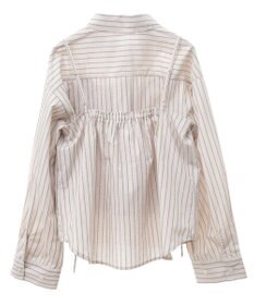 earth music&ecology Ｓｅｔ２点　ドロストショートシャツ＋キャミブラウス