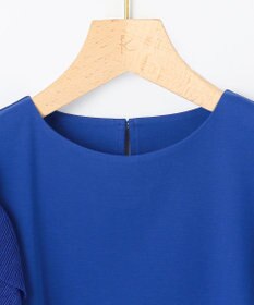 組曲 プリーツコンビフレンチスリーブ カットソー