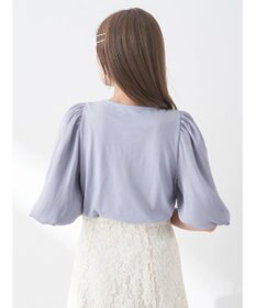 earth music&ecology ラメスリーブプルオーバー