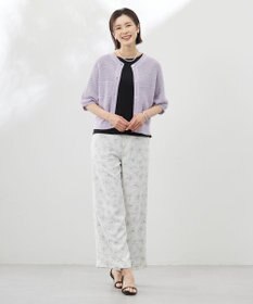 J.PRESS LADIES L 【洗える】PATTERN MESH ドルマンスリーブ カーディガン