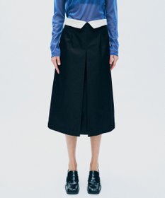 uncrave チノギャバジン Aラインスカート