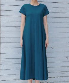 Tiaclasse 【接触冷感・洗える】イージーカットソーロングワンピース