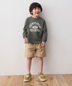 ANY KIDS ロゴプリント 長袖Tシャツ