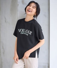 ANY 【WEB限定/UVカット/吸水速乾/接触冷感】ジョーゼットロゴ半袖Tシャツ