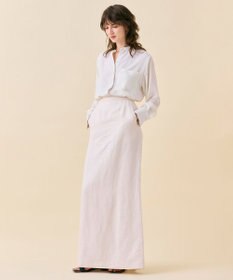 BEIGE， 【Oggi 5月号掲載】CRINUM / Iラインリネンマキシスカート