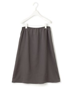 ICB 【接触冷感・UVケア・防シワ・洗える】エステルダブルクロス ラッフルスリーブワンピース