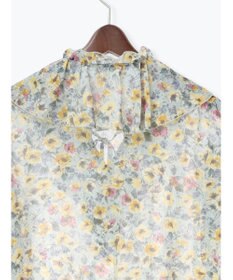 Te chichi フラワープリントフリルブラウス
