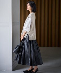 ANY 【洗濯機可】スリットニットベスト