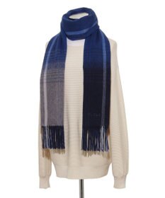 MOONBAT FURLA(フルラ）ウール100％ オンブレー チェックストール