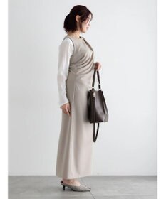 Te chichi ドレープ I ラインワンピース【AOYAMA FASHION ASSOCIATION × Te chichi】