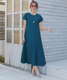 Tiaclasse 【接触冷感・洗える】イージーカットソーロングワンピース