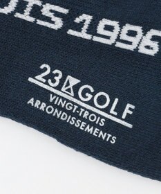 23区GOLF 【MEN】縦ロゴ 15センチ丈ソックス