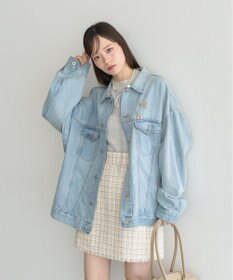 earth music&ecology ビッグデニムジャケット