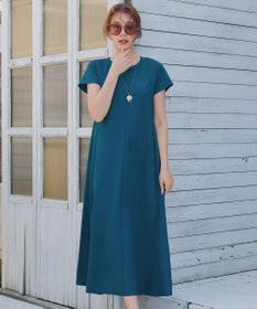 Tiaclasse 【接触冷感・洗える】イージーカットソーロングワンピース