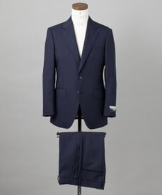 GOTAIRIKU シワになりにくい【御幸毛織/みゆきけおり】DRY SPINNER(ドライスピナー)スーツ（ネイビーストライプ）