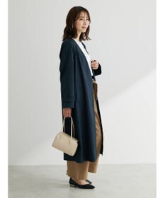 Green Parks 綿麻混リボン付ワイドパンツ