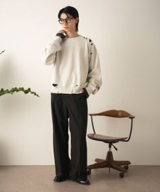 WEGO ショートダメージプルオーバー