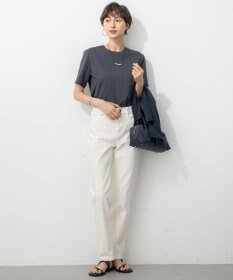 23区 L 【洗える】コンパクトヤーン スムース Tシャツ