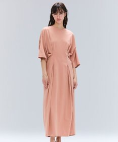 BEIGE， 【洗える】S.BABILA / スリットネックウエストタックワンピース