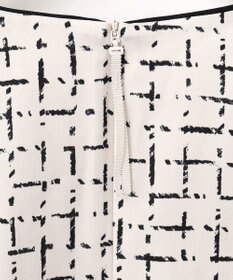 自由区 L 【セットアップ対応・洗える】スクラッチチェックプリント ブラウス