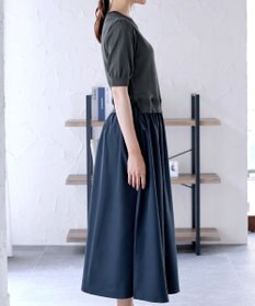 Tiaclasse L 【洗える】ニットドッキングワンピース