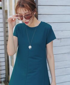 Tiaclasse 【接触冷感・洗える】イージーカットソーロングワンピース