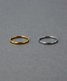 Phoebe 〈金属アレルギー対応〉リフレクトスリムリング　ゴールド　ステンレス