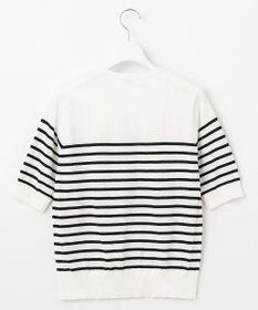 J.PRESS LADIES 【洗える】BASIC HT-COTTON クルーネック ボーダー ニット