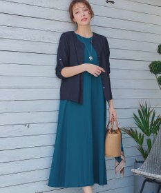 Tiaclasse 【接触冷感・洗える】イージーカットソーロングワンピース