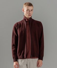 JOSEPH HOMME 【イージーケア】 ヴィスコースリンクス　ジップアップカーディガン