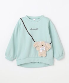 ANY KIDS アニマルポシェット 裏シャギー トレーナー