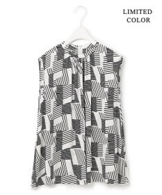 ICB 【WEB限定カラーあり】 Back Satin Amunzen ノースリーブブラウス