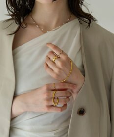 Phoebe 〈金属アレルギー対応〉リフレクトスリムリング　ゴールド　ステンレス