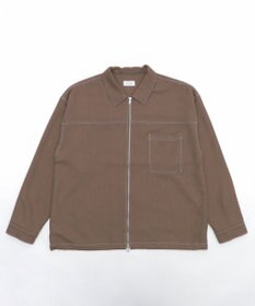 WEGO 【ユニセックス着用ITEM/MLサイズ展開】カラーステッチシャツジャケット