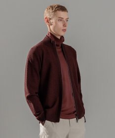 JOSEPH HOMME 【イージーケア】 ヴィスコースリンクス　ジップアップカーディガン