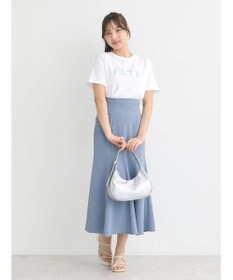 earth music&ecology 襟パール刺繍ロゴＴシャツ