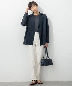 23区 L 【洗える】コンパクトヤーン スムース Tシャツ