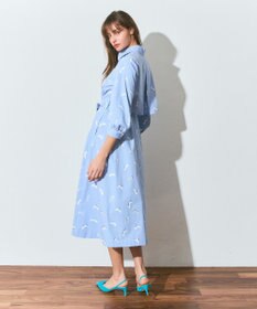 GRACE CONTINENTAL ヒールプリントシャツドレス