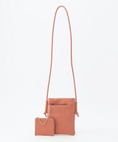 LA BAGAGERIE 【MONICA】ミニウォレット付き　ノットショルダーバッグ