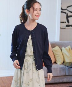 Tiaclasse 【洗える】レースカーディガン