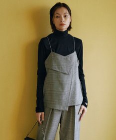 ICB L 【洗える】ウール2WAYストレッチ キャミソールブラウス