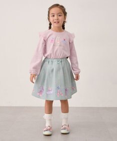 ANY KIDS おけいこモチーフ刺繍入り 長袖Tシャツ