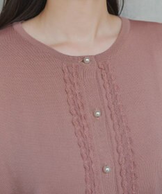 Tiaclasse 【洗える】レースカーディガン