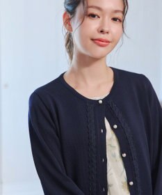 Tiaclasse 【洗える】レースカーディガン